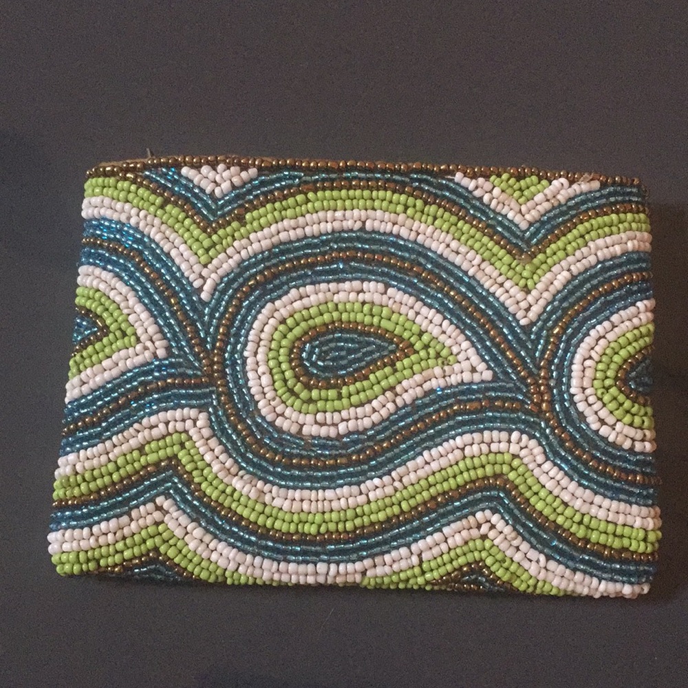 Beaded change purse